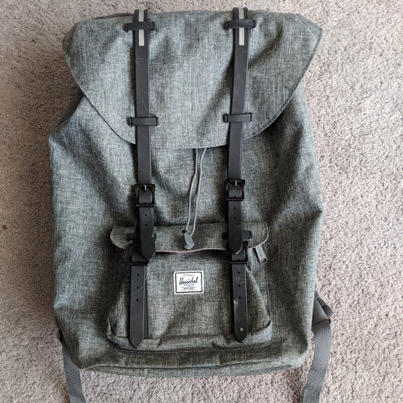 Herschel Little America backpack raven crosshatch - Picture 1 of 7